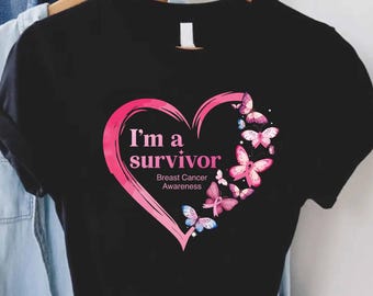 Breast Cancer Survivor T-Shirt, Motivational Gift Tee, Stronger Than Cancer Shirt