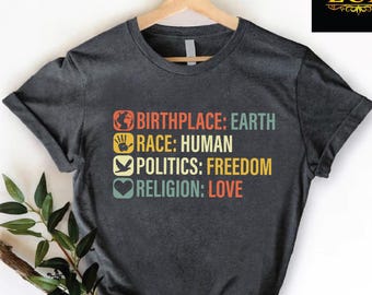 Humanity Shirt, Equality, BLM, Human Rights Tee