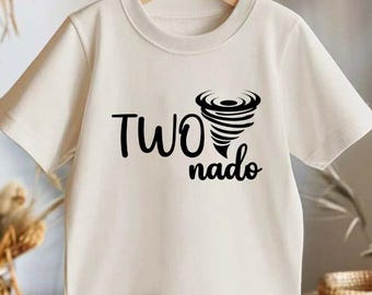 Two Nado Birthday Shirt, Tornado Theme 2nd Birthday