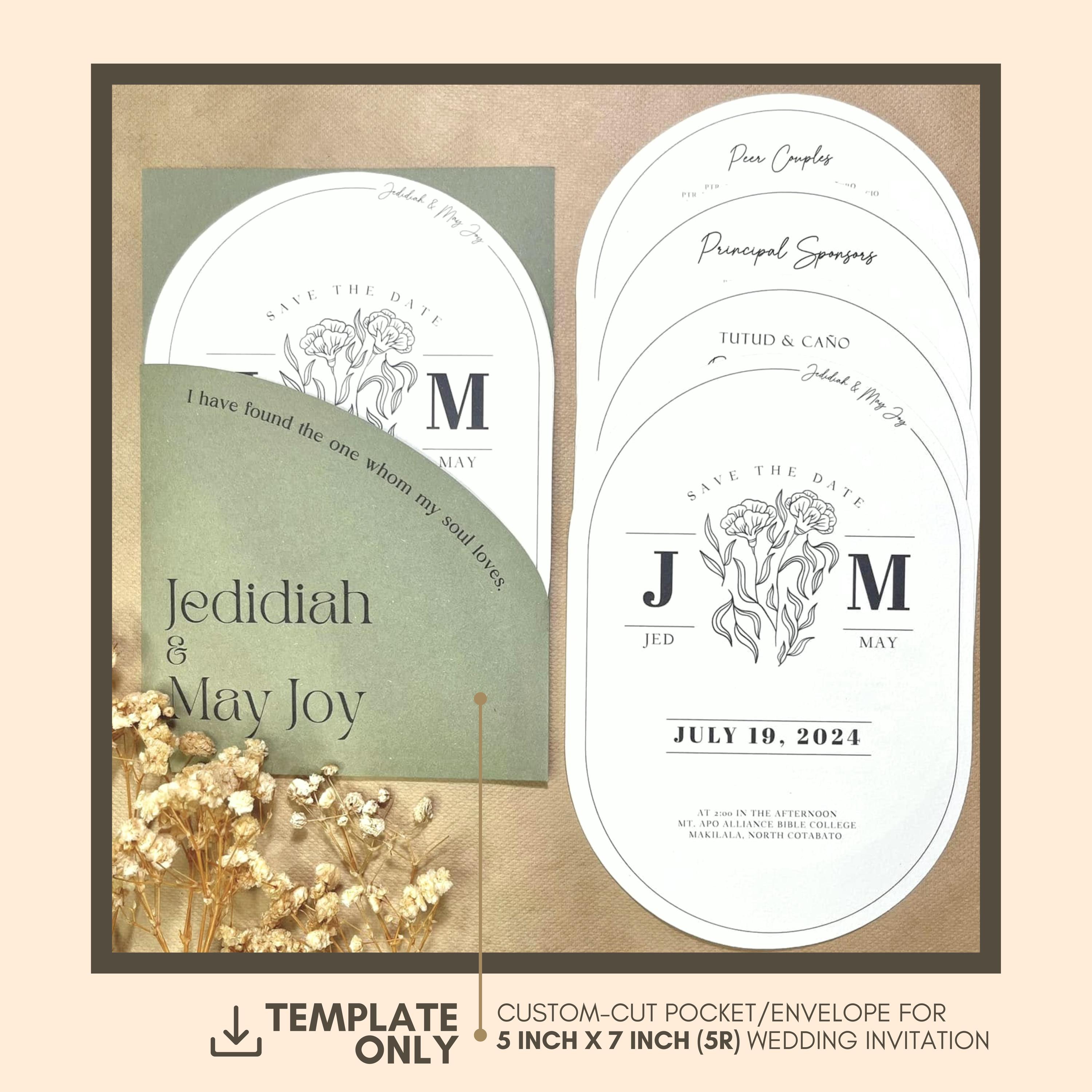Wedding Invitation Sleeve - Etsy