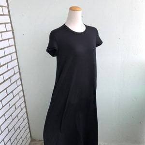 The Davenport T-Shirt Dress, Bamboo Knit Fabric, Sizes S-2X, Made in Canada