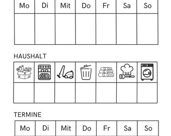 Agenda familial personnalisé | Calendrier mural imprimable | Calendrier familial A2/A3/A4 | Téléchargement PDF instantané