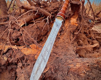 Handmade Damascus Steel Hunting Spear: Collectible Spear