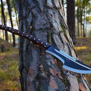 Hand Forged Hunting Axe: Himalayan Artisanship, Carbon Steel Blade