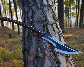 Hand Forged Hunting Axe: Himalayan Artisanship, Carbon Steel Blade