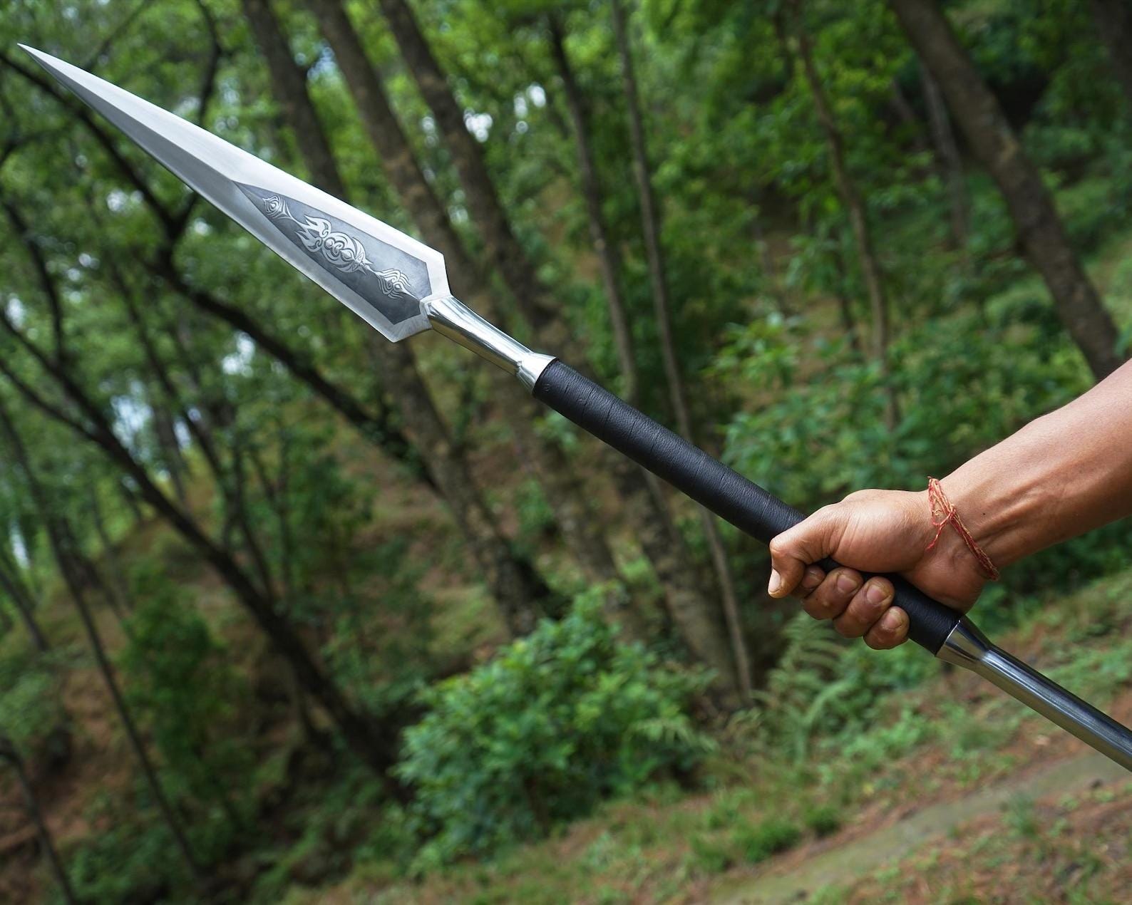 Hand Forged Historical Spear – 16” Carbon Steel Collectible - Etsy