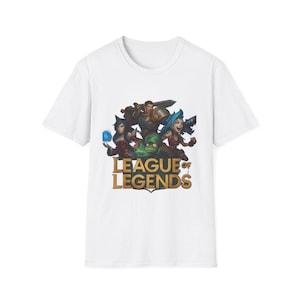 League of Legends Unisex Softstyle T-Shirt - Gaming Tee, Perfect for Gamers, Birthday Gift, Casual Wear, League Fan Apparel