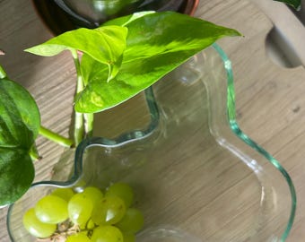 Littala glass dish designed by Alvar Aalto 50 mm – Clear (Boxed) 1990s design classic