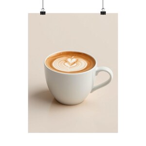 Coffee Lover Matte Vertical Posters | Minimalist Wall Art, Home Decor, Café Aesthetic, Coffee Shop Decor, Gift for Baristas