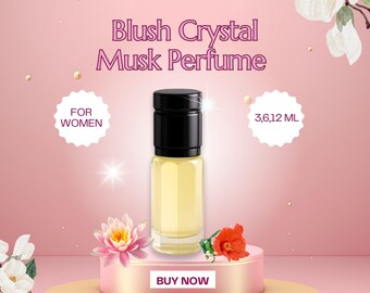 Blush Crystal Perfume Oil • Feminine, Fresh & Radiant Musk • Long Lasting • Alcohol Free