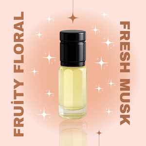 Fruity Floral Musk Perfume: Passionfruit, Grapefruit, Pineapple, Tangerine - Alcohol-Free, Long Lasting Musk