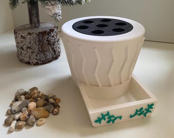 porte-stylo sur le thème de la nature | Organiseur de bureau minimaliste imprimé en 3D