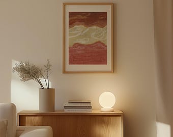 Impresión del Parque Nacional Big Bend: Cañón de Santa Elena, arte del oeste de Texas