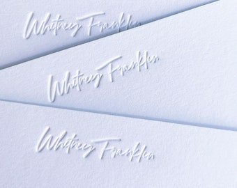 custom letterpress personal stationery cards