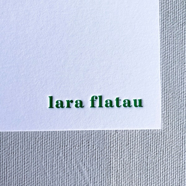 custom letterpress personal stationery cards