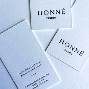 custom letterpress business cards