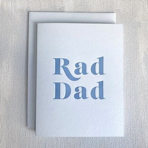 Carte typographique Rad Dad