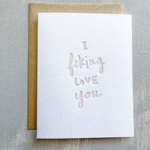 Carte typographique Je t'aime