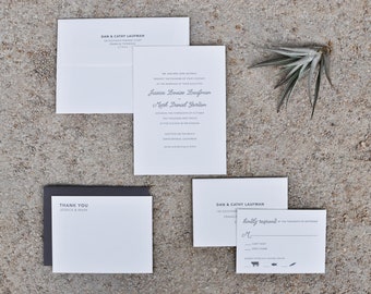 custom letterpress wedding invitations