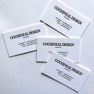 cartes de visite typographiques personnalisées
