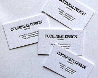 custom letterpress business cards