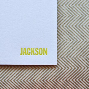 Custom Letterpress Personal Stationery Cards - Etsy