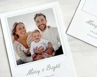 custom letterpress holiday photo cards (set of 25)