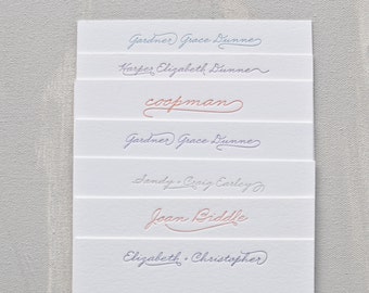 custom letterpress personal stationery // set of 40