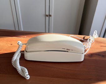 Vintage Wooden Duck Phone, Vintage Telemania Hand Painted Wooden
