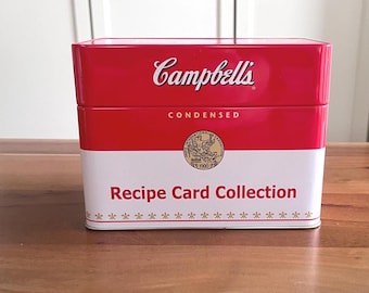 Campbell’s Soup Recipe Box And Vintage Recipe Collection