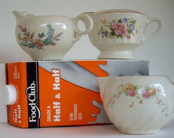 Vintage 1950 creamer trio set