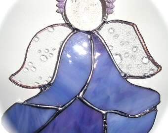 Handmade stain glass angels ornament suncatchers