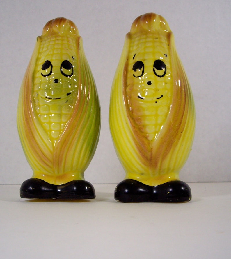 Vintage Salt and Pepper Shakers Set of Four 1950 to 1960 Etsy