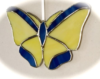 Butterflies are Free Stained Glass Sun Catcher