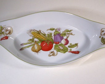 Thanksgiving Harvest Vintage Rosenthal Netter Soufflé Dish Vegetable Collection 1980s