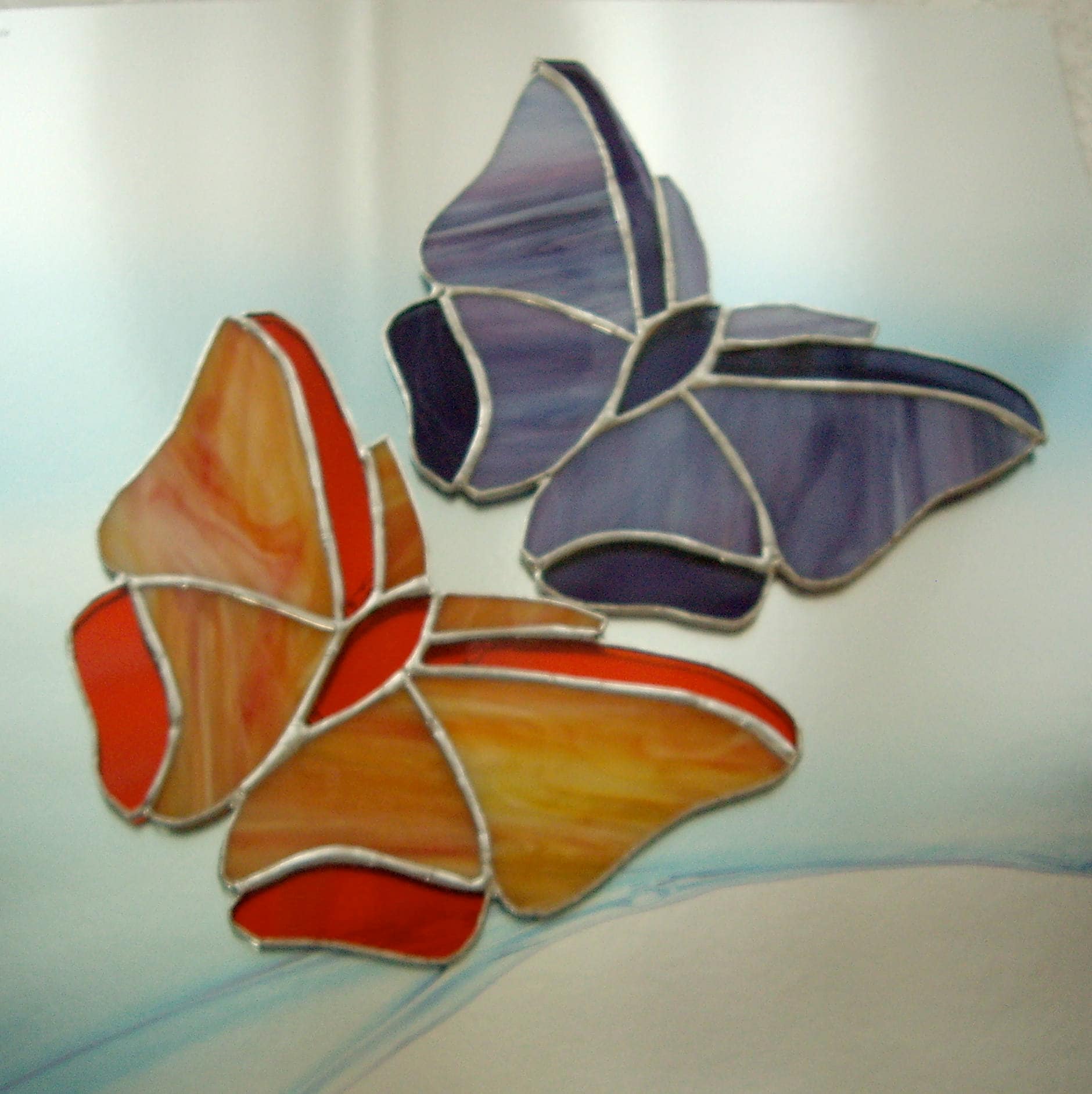 Stained Glass Butterflies/ Butterflies Are Free/ Glass Window Etsy