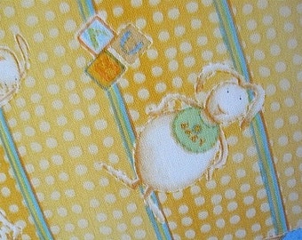 Handmade Pillow Baby Hand Embroidered Rabbits