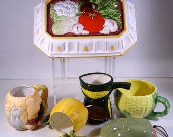 Vintage Odd Lot Veggie Collection from 1970s