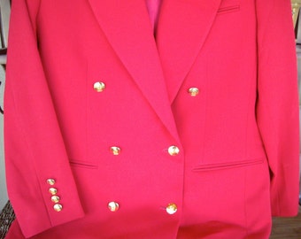 City Girl Turned Country Vintage Squire Red Austin Reed Blazer Paired with Jeans and Boots Get on Your Horse and Ride Baby Ride