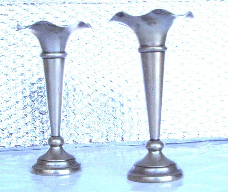 Hamo Epns Silver plated bud vases England Etsy