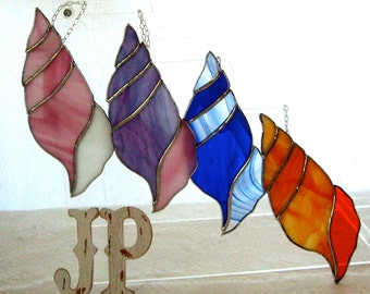 Sea Shells by the Sea Stained glass Suncatcher