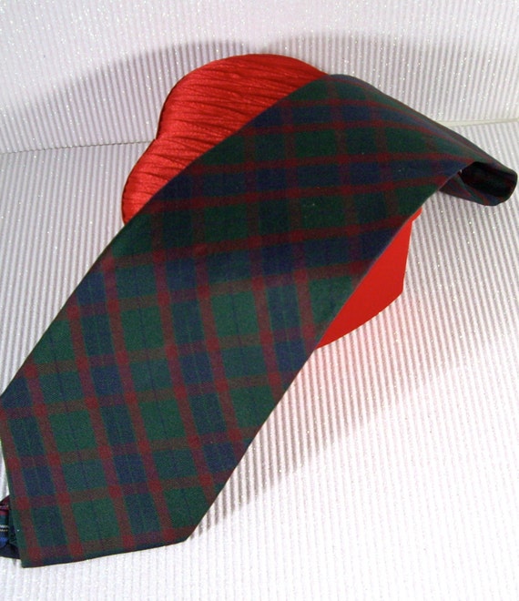 Vintage Tommy Hilfiger Tartan Plaid Silk Necktie 1