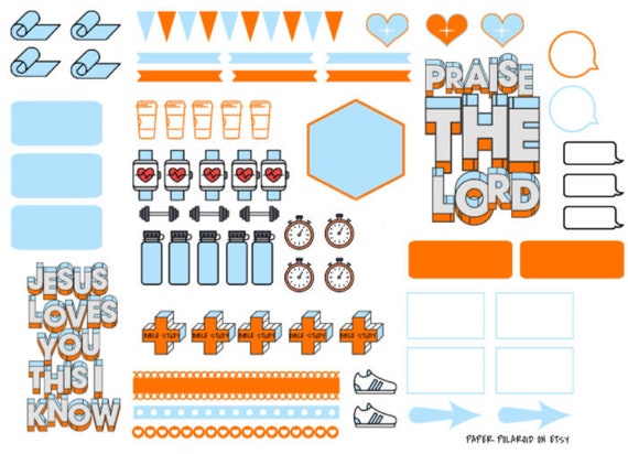 Christian planner stickers.Bible stickers, Digital Planner Stickers Bible Templates, Bookmark,Tracers, clip art, download.Weekly stickers. Il_570xn