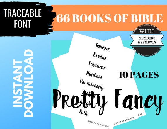 Books of the Bible. Journaling Templates, Bible book tabs Tracers, script font Bookmarks, INSTANT download. Scripture Digital Printable Il_570xn