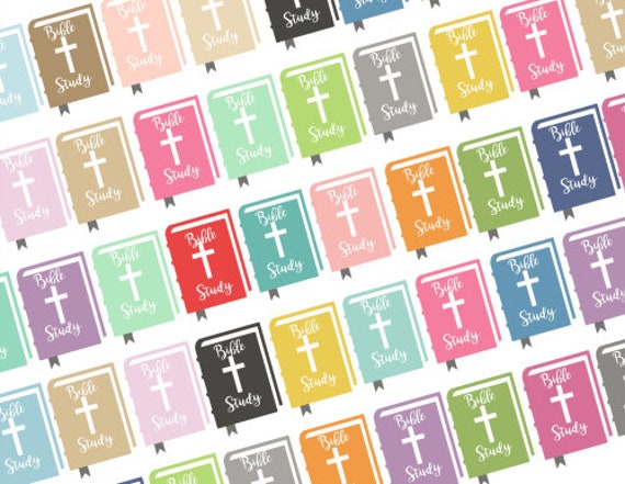 Bible study stickers. Bible stickers, Digital Planner Stickers Bible Templates, Bookmark,Tracers, clip art, download.Weekly stickers.Colors Il_570xn