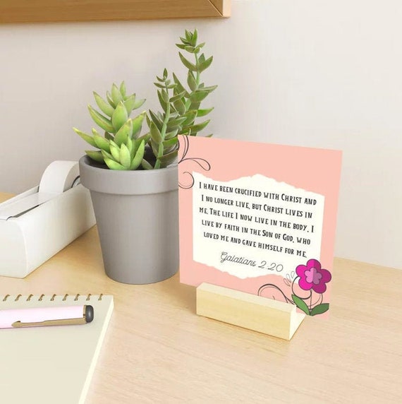 Galatians 2:20, Crucified with Christ, I no longer live. Scripture cards about LOVE, Printable Digital Download, print Il_570xn