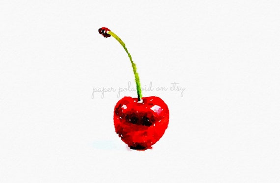 Cherries Decor Watercolor Print Cherry Print Kitchen Wall Art Kitchen Poster Cherries Gift Fruit Print Kitchen Wall Decor Fruit Kitchen Il_570xn