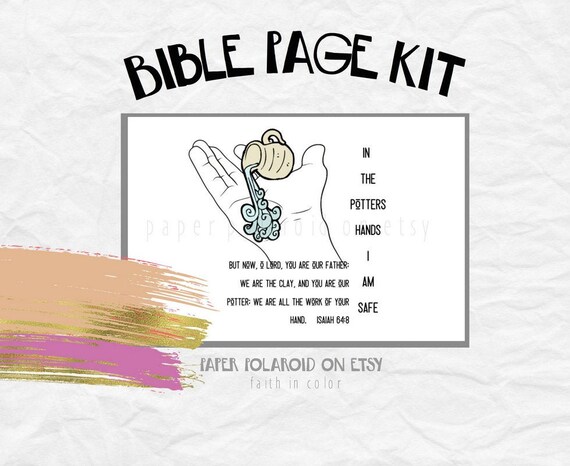 Bible Page Kit Bible Journaling Printable Margin Strips Etsy