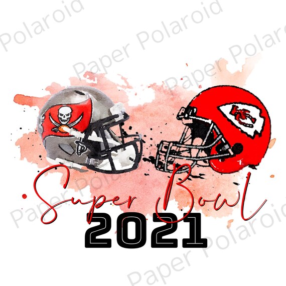 Superbowl 2021 KC vs TB Digital Download , Sublimation PNG Design | hearts | football super bowl 2021 | Hand Drawn | Digital Download Il_570xn