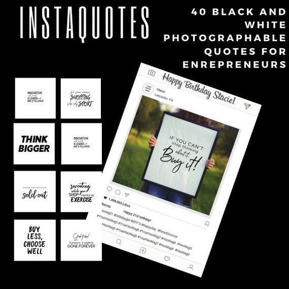 Instagram Essential business Quotes Bundle, Instagram Template, Motivational Quotes, e commerce Quotes, shop posts, Instagram Graphics Il_570xn